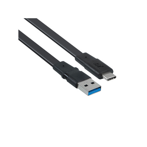 Кабель USB Type C 3.0 – Type A 1.2м BK12, черный