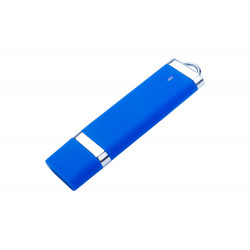 USB-флешка на 16 ГБ с покрытием soft-touch Орландо, синий