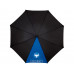 Зонт-трость Lucy 23 полуавтомат, черный/синий