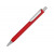 Ручка металлическая шариковая трехгранная Riddle, красный/серебристый