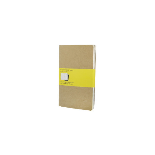 Записная книжка Moleskine Cahier (в клетку, 3 шт.), Large (13х21см), бежевый