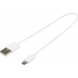 Кабель USB-A – Micro-USB TPE 2A, белый
