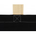 Сумка для шопинга Twin двухцветная из хлопка, 180 г/м2, черный/натуальный