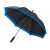 Зонт-трость Kris 23 полуавтомат, черный/синий