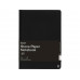 Блокнот из каменной бумаги Karst® формата A5 в твердом переплете, квадратный, черный