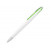 Ручка шариковая Rio, синие чернила, белый/зеленый