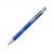 Шариковая кнопочная ручка Moneta с матовым антискользящим покрытием, ярко-синий