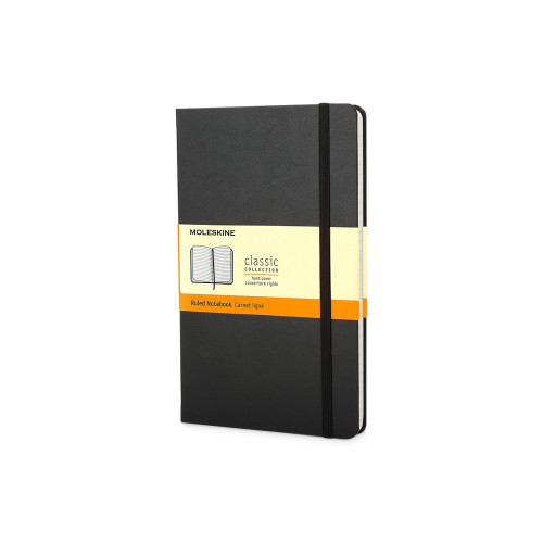 Записная книжка Moleskine Classic (в линейку) в твердой обложке, Large (13х21см), черный