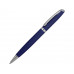 Ручка металлическая шариковая Flow soft-touch, темно-синий/серебристый