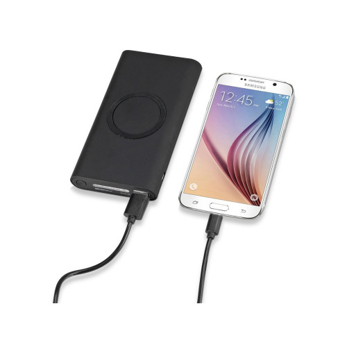 Портативный набор с беспроводным зарядным устройством (power bank) Force, 8000 mAh