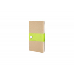 Записная книжка Moleskine Cahier (нелинованный, 3 шт.), Large (13х21см), бежевый