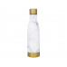 Медная бутылка Vasa с вакуумной изоляцией и мраморным узором, белый/золотой