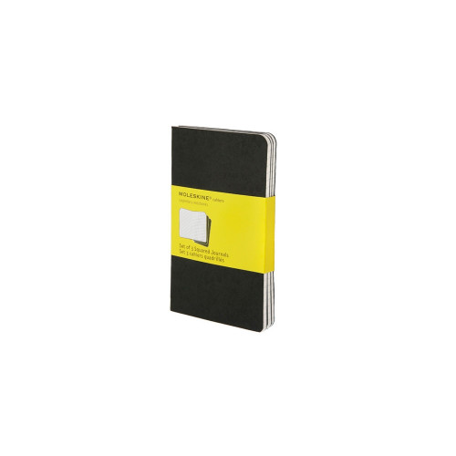 Записная книжка Moleskine Cahier (в клетку, 3 шт.), Pocket (9х14см), черный