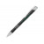 Ручка металлическая шариковая Moneta с цветной кнопкой, черный/св.зеленый