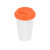 Кружка с силиконовой крышкой Нью-Йорк 300мл, оранжевый
