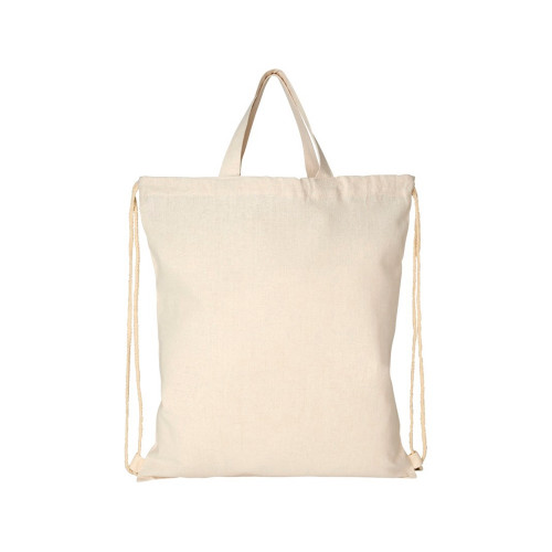 Рюкзак со шнурком Pheebs из 210 г/м² переработанного хлопка, натуральный