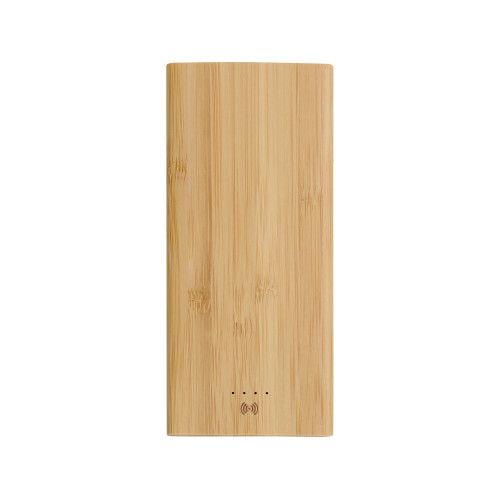 Внешний беспроводной аккумулятор из бамбука Bamboo Air, 10000 mAh