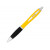 Прорезиненная шариковая ручка Nash, желтый