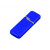 Флешка промо прямоугольной формы c оригинальным колпачком, 8 Гб, синий
