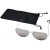 Солнечные очки Aviator с цветными зеркальными линзами, серебристый