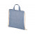 Рюкзак со шнурком Pheebs из 210 г/м² переработанного хлопка, синий
