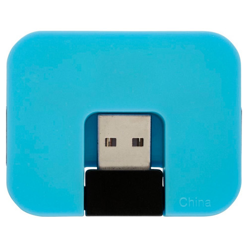 USB Hub Gaia на 4 порта, синий