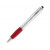 Ручка-стилус шариковая Nash, серебристый/красный