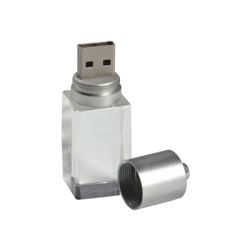 USB-флешка на 32 ГБ, micro USB  серебро