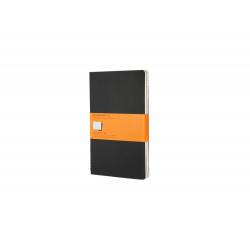 Записная книжка Moleskine Cahier (в линейку, 3 шт.), Large (13х21см), черный