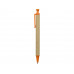 Ручка шариковая Эко, бежевый/оранжевый