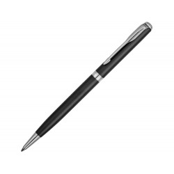 Ручка шариковая тонкая Parker модель Sonnet Matte Black СT в футляре