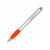 Nash серебряная ручка с цветным элементом, оранжевый