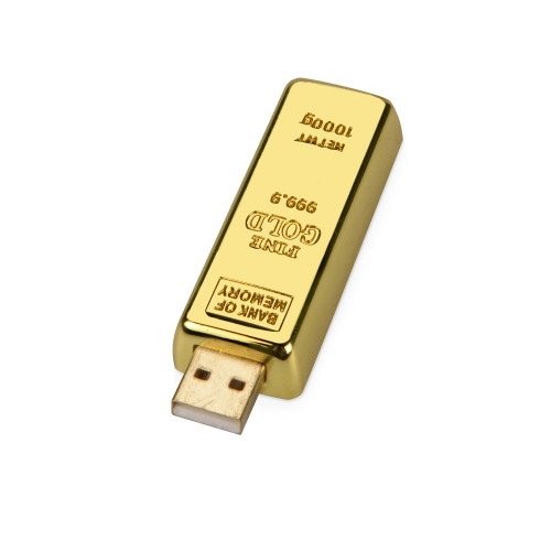 Флеш-карта Слиток золота  USB 2.0 на 4 Gb