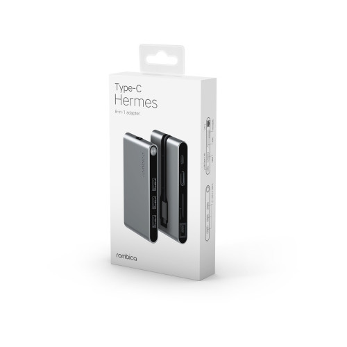 Хаб USB Rombica Type-C Hermes Black