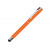 Ручка металлическая стилус-роллер STRAIGHT SI R TOUCH, оранжевый