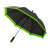 Зонт-трость Kris 23 полуавтомат, черный/лайм
