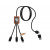 SCX.design C38 Зарядный кабель 3 в 1 из переработанного PET-пластика со светящимся логотипом и квадратным деревянным корпусом, дерево