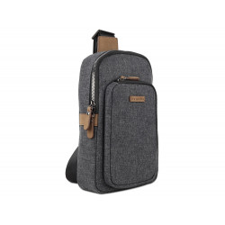 Рюкзак с одним плечевым ремнем BUGATTI Luce, серый, полиэстер, 17х6х27 см