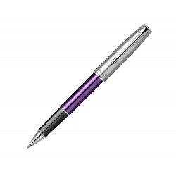 Ручка-роллер Parker Sonnet Essentials Violet SB Steel CT, цвет чернил black, перо: F, в подарочной упаковке.