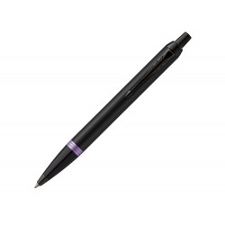 Шариковая ручка Parker IM Vibrant Rings Flame Amethyst Purple, стержень: M blue, в подарочной упаковке.