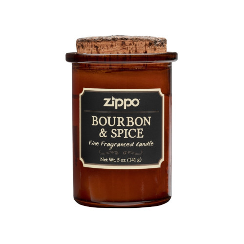 Ароматизированная свеча ZIPPO Bourbon & Spice, воск/хлопок/кора древесины/стекло, 70x100 мм