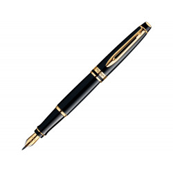 Ручка перьевая Waterman Expert 3 Black Laque GT F, черный/золотистый
