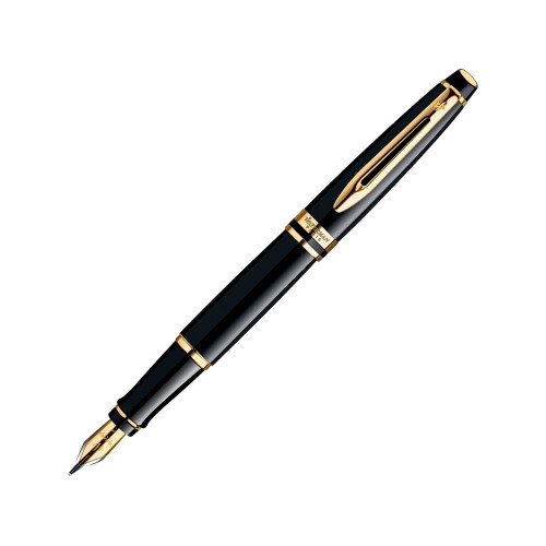 Ручка перьевая Waterman Expert 3 Black Laque GT F, черный/золотистый